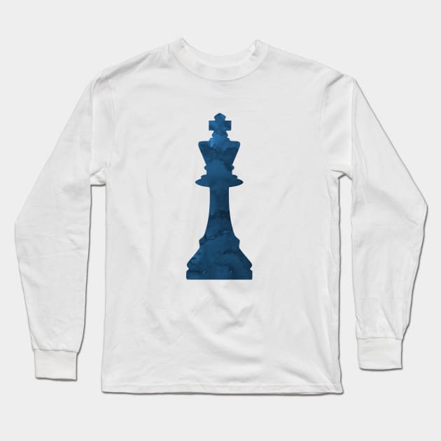 Chess King Long Sleeve T-Shirt by TheJollyMarten